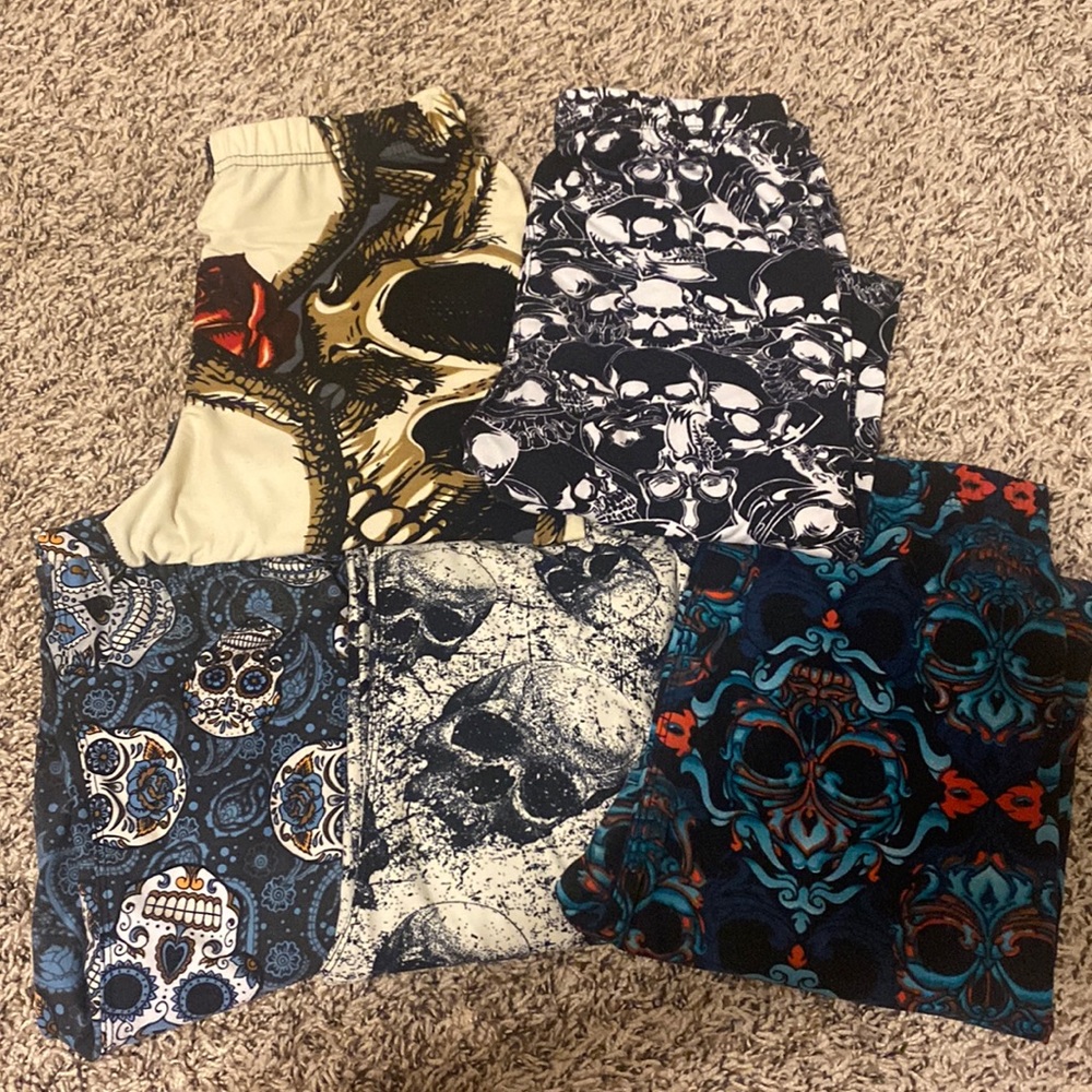 Skull Print Leggings